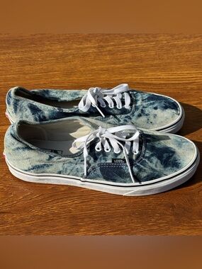 Vans Era Tie Dye Denim Blue Sneakers Men’s 10 Skate Shoes